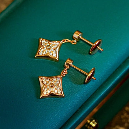 [OAK JURI]STAR DIAMONDS EARRINGS GOLD