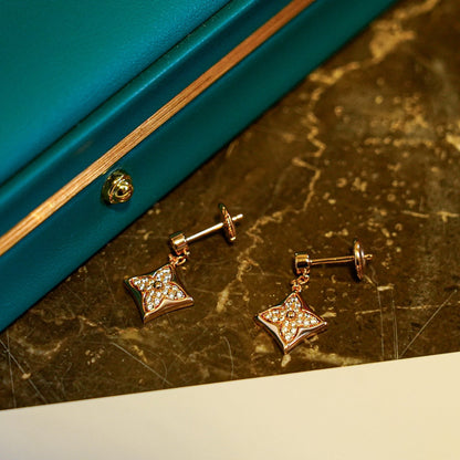 [OAK JURI]STAR DIAMONDS EARRINGS GOLD