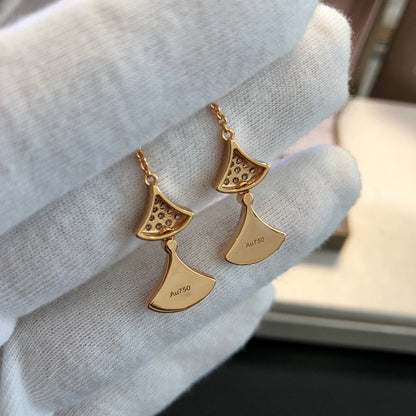 [OAK JURI]DREAM EARRINGS 3 MOTIFS DIAMOND MOP PINK GOLD