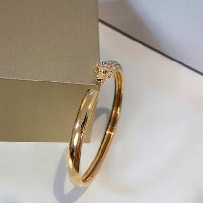 [OAK JURI]PANTHERE GOLD DIAMOND OPEN BRACELET