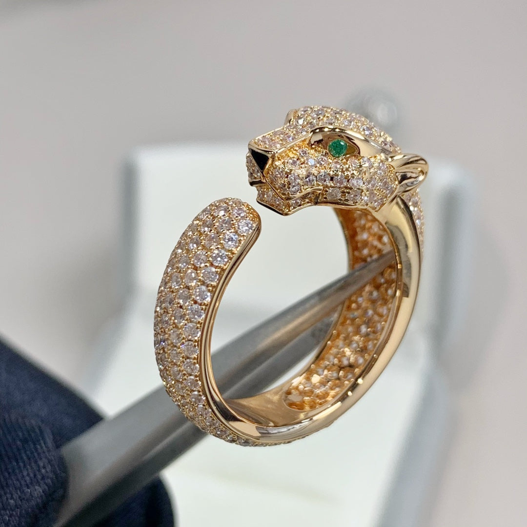 [OAK JURI]PANTHERE PINK GOLD DIAMOND RING