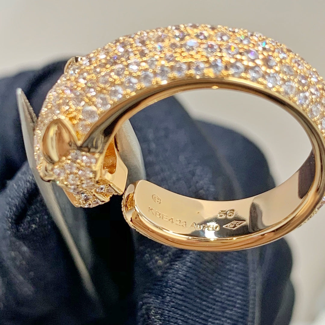 [OAK JURI]PANTHERE PINK GOLD DIAMOND RING