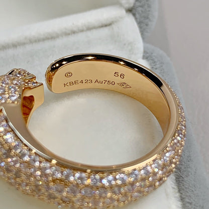 [OAK JURI]PANTHERE PINK GOLD DIAMOND RING