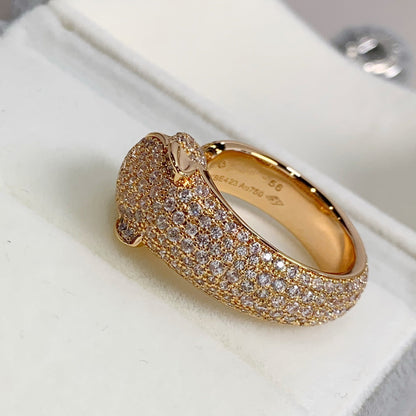[OAK JURI]PANTHERE PINK GOLD DIAMOND RING