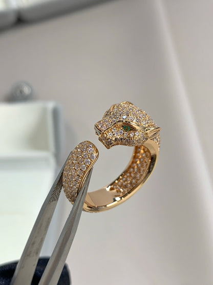 [OAK JURI]PANTHERE PINK GOLD DIAMOND RING
