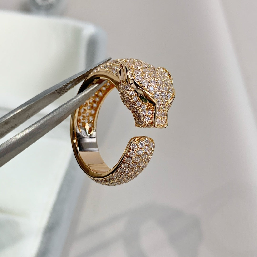 [OAK JURI]PANTHERE PINK GOLD DIAMOND RING