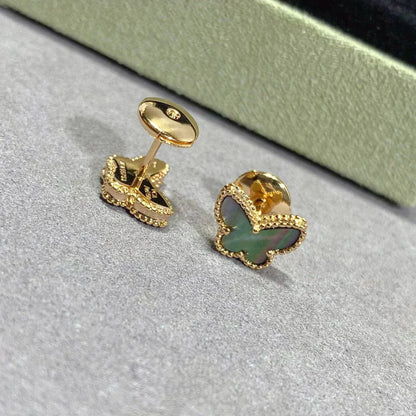 [OAK JURI]BUTTERFLY DARK MOP  EARRINGS