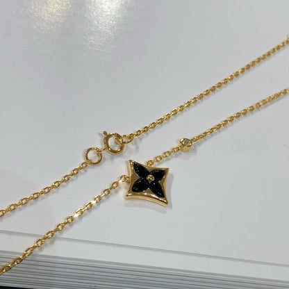 [OAK JURI]STAR BLACK MOP NECKLACE