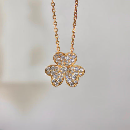 [OAK JURI]FLOWER DIAMOND NECKLACE