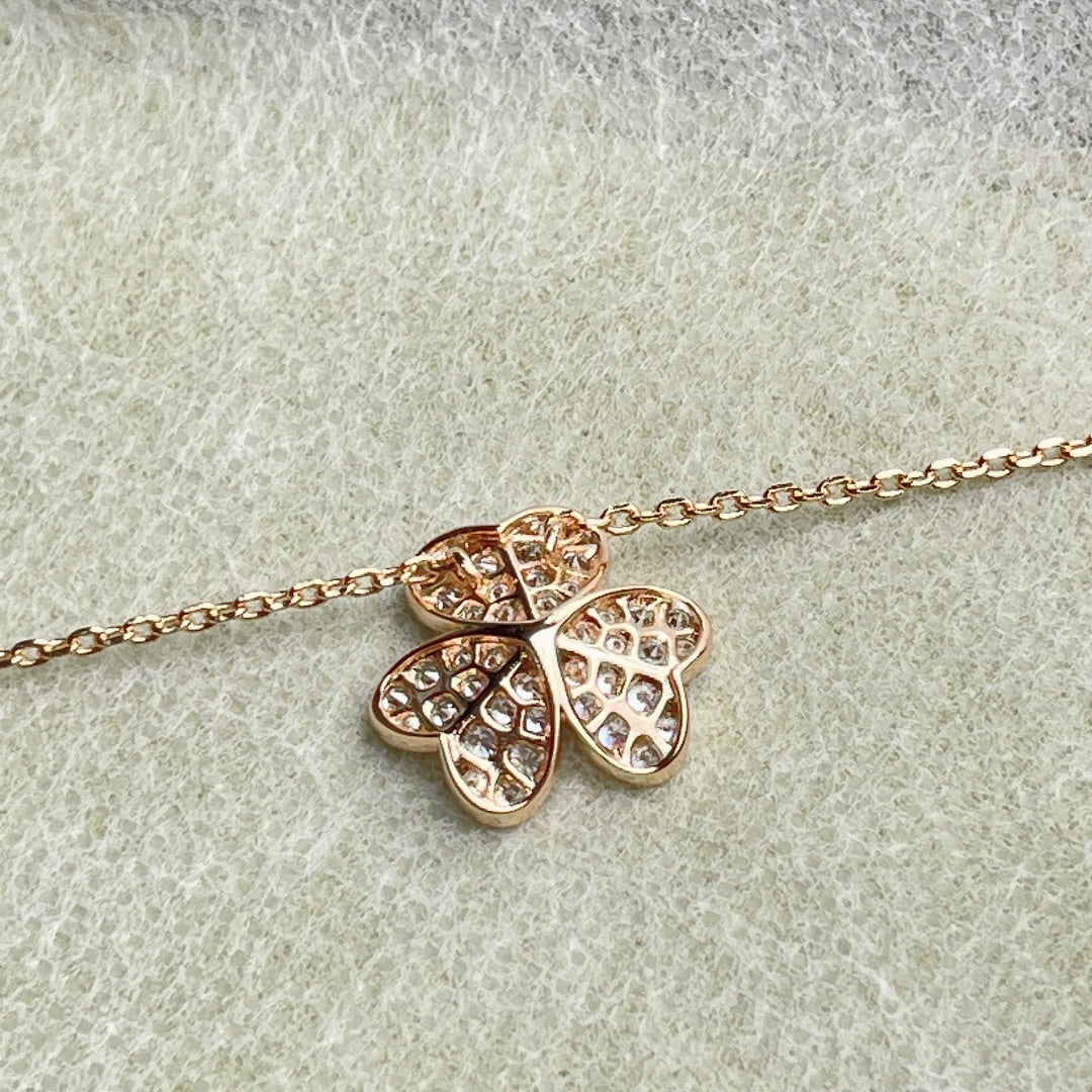 [OAK JURI]FLOWER DIAMOND NECKLACE