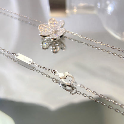 [OAK JURI]FLOWER DIAMOND NECKLACE