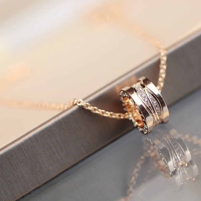 [OAK JURI]ZERO 1 PINK GOLD DIAMOND NECKLACE