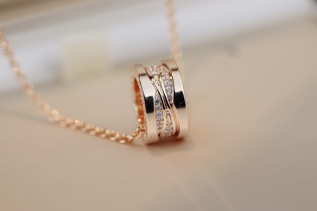 [OAK JURI]ZERO 1 PINK GOLD DIAMOND NECKLACE