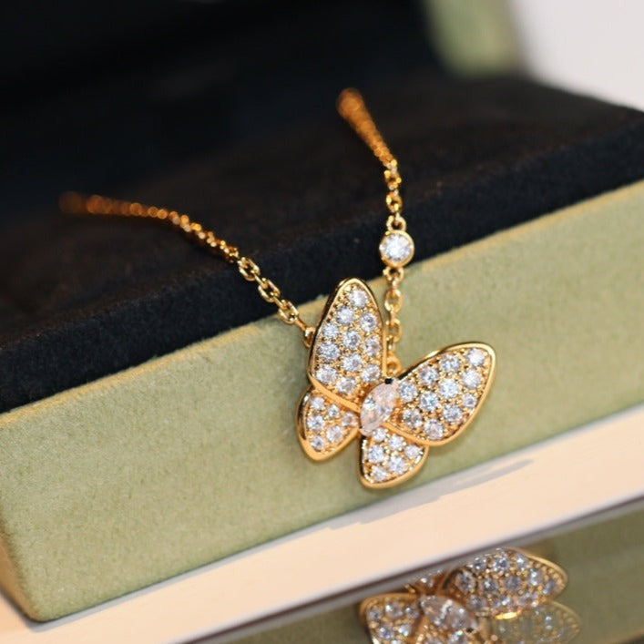 [OAK JURI]BUTTERFLY DIAMOND NECKLACE