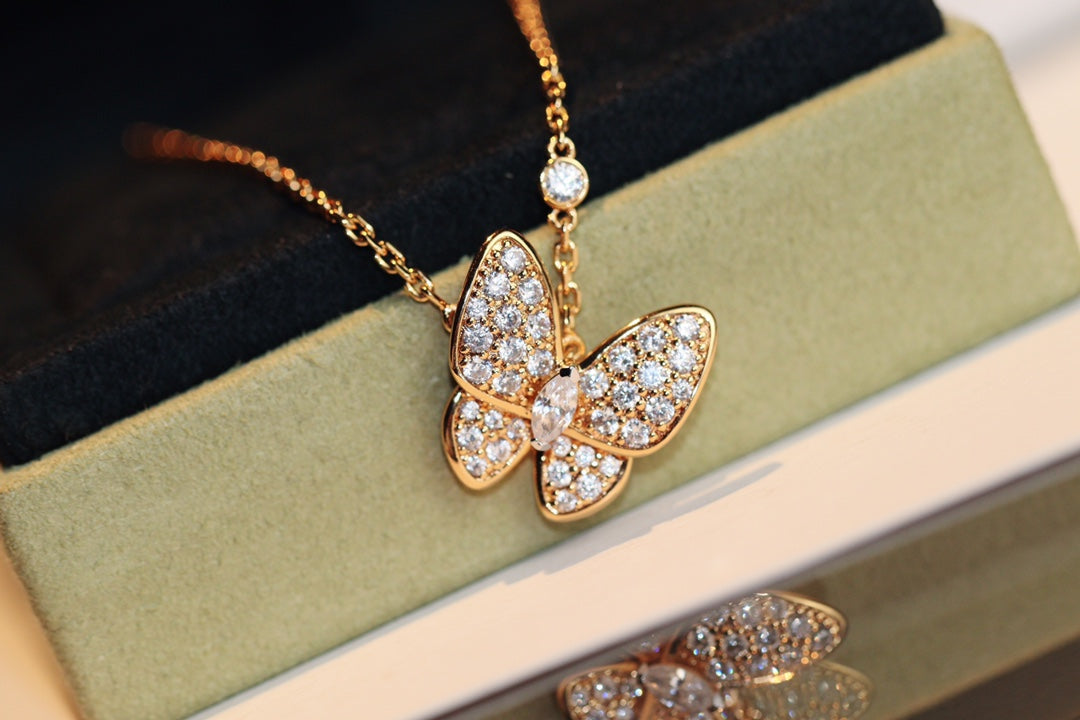 [OAK JURI]BUTTERFLY DIAMOND NECKLACE