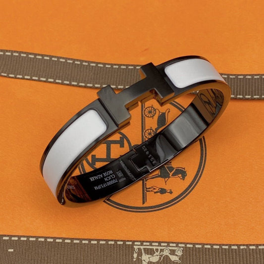 [OAK JURI]H BRACELET 12MM BLACK WHITE CERAMIC
