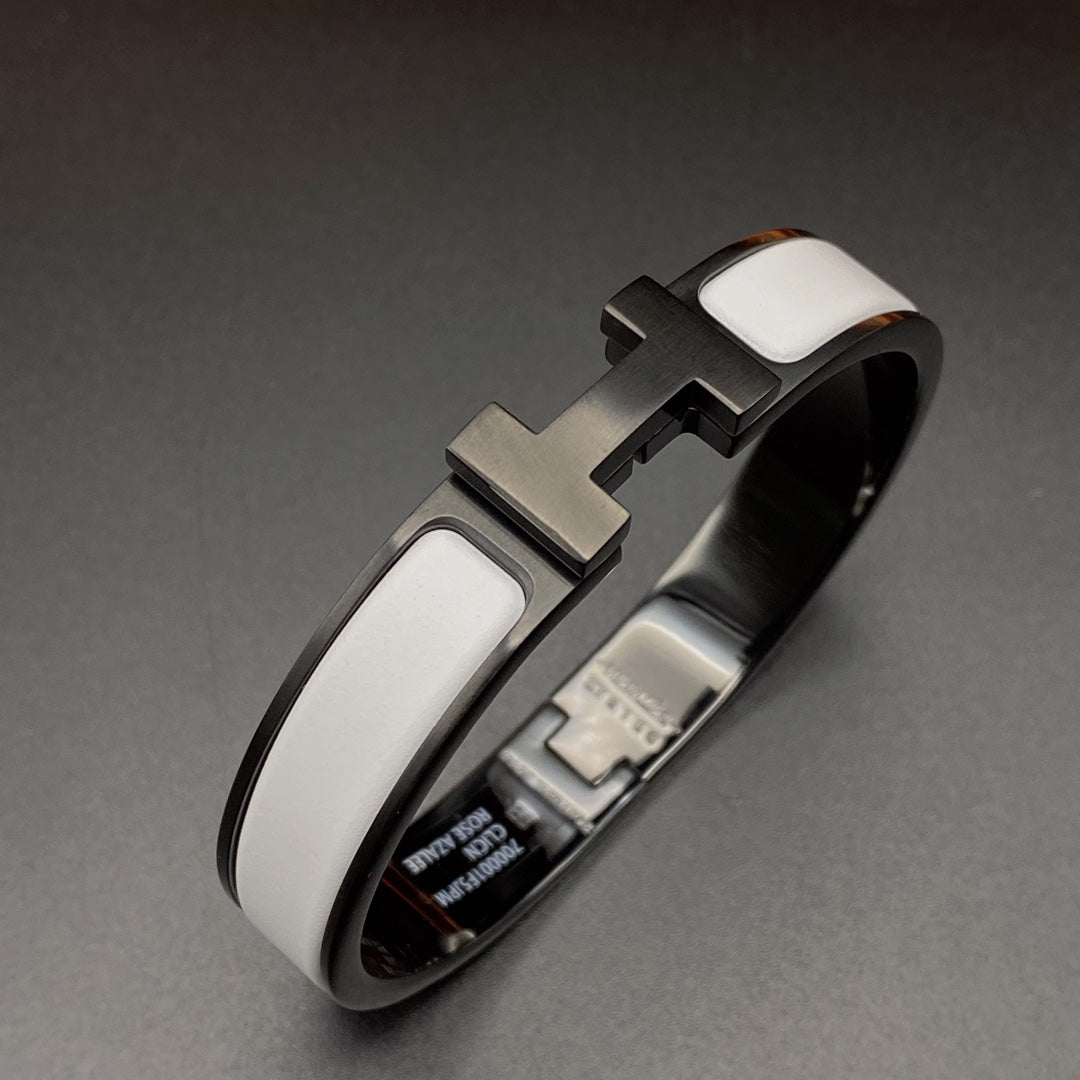[OAK JURI]H BRACELET 12MM BLACK WHITE CERAMIC