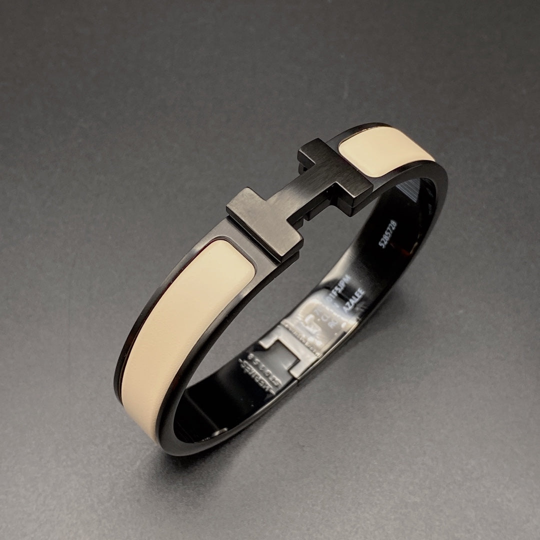 [OAK JURI]H BRACELET 12MM BLACK BEIGE CERAMIC