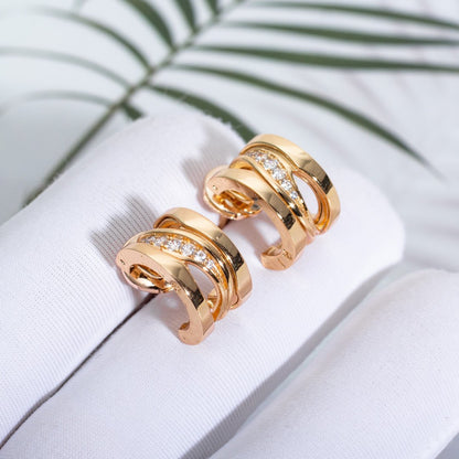 [OAK JURI]ZERO 1 PINK GOLD DIAMONDS EARRINGS