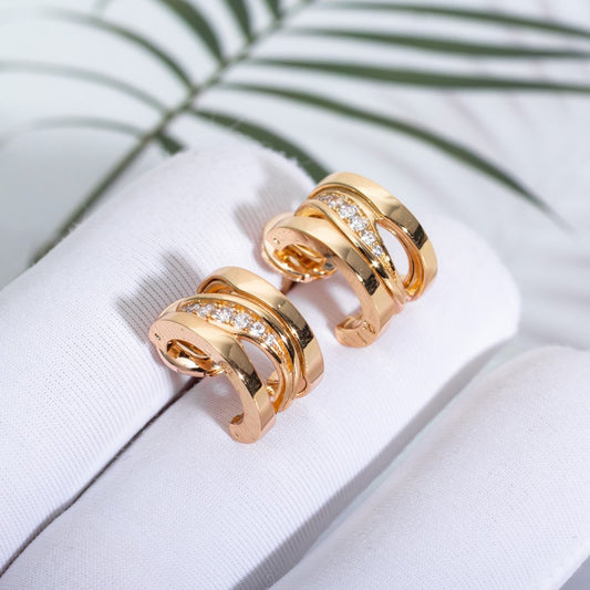 [OAK JURI]ZERO 1 PINK GOLD DIAMONDS EARRINGS