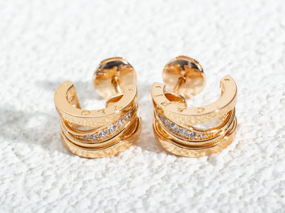 [OAK JURI]ZERO 1 PINK GOLD DIAMONDS EARRINGS