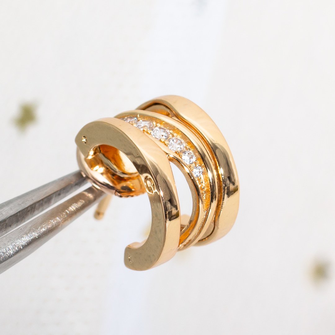 [OAK JURI]ZERO 1 PINK GOLD DIAMONDS EARRINGS