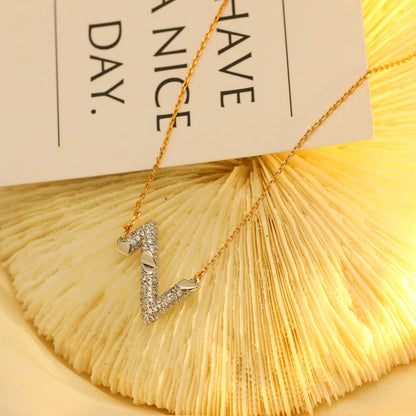 [OAK JURI]VOLT SILVER DIAMOND PEDANT NECKLACE
