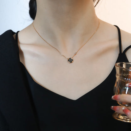 [OAK JURI]SUN PEDANT PINK GOLD 1 DIAMOND NECKLACE