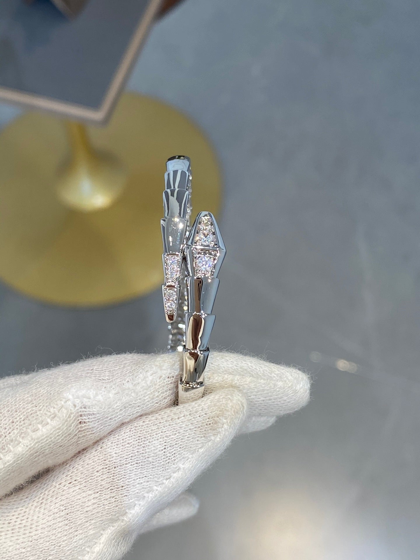 [OAK JURI]SERPENTI BRACELET DIAMONDS SILVER