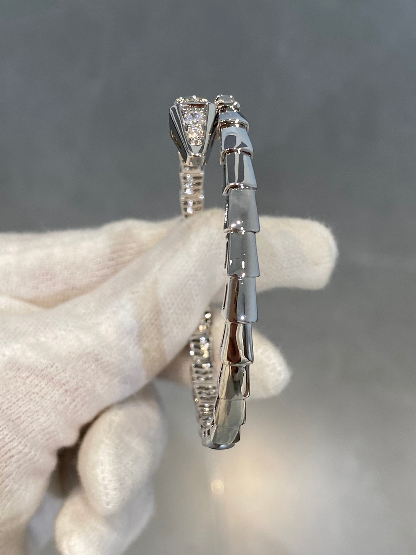 [OAK JURI]SERPENTI BRACELET DIAMONDS SILVER