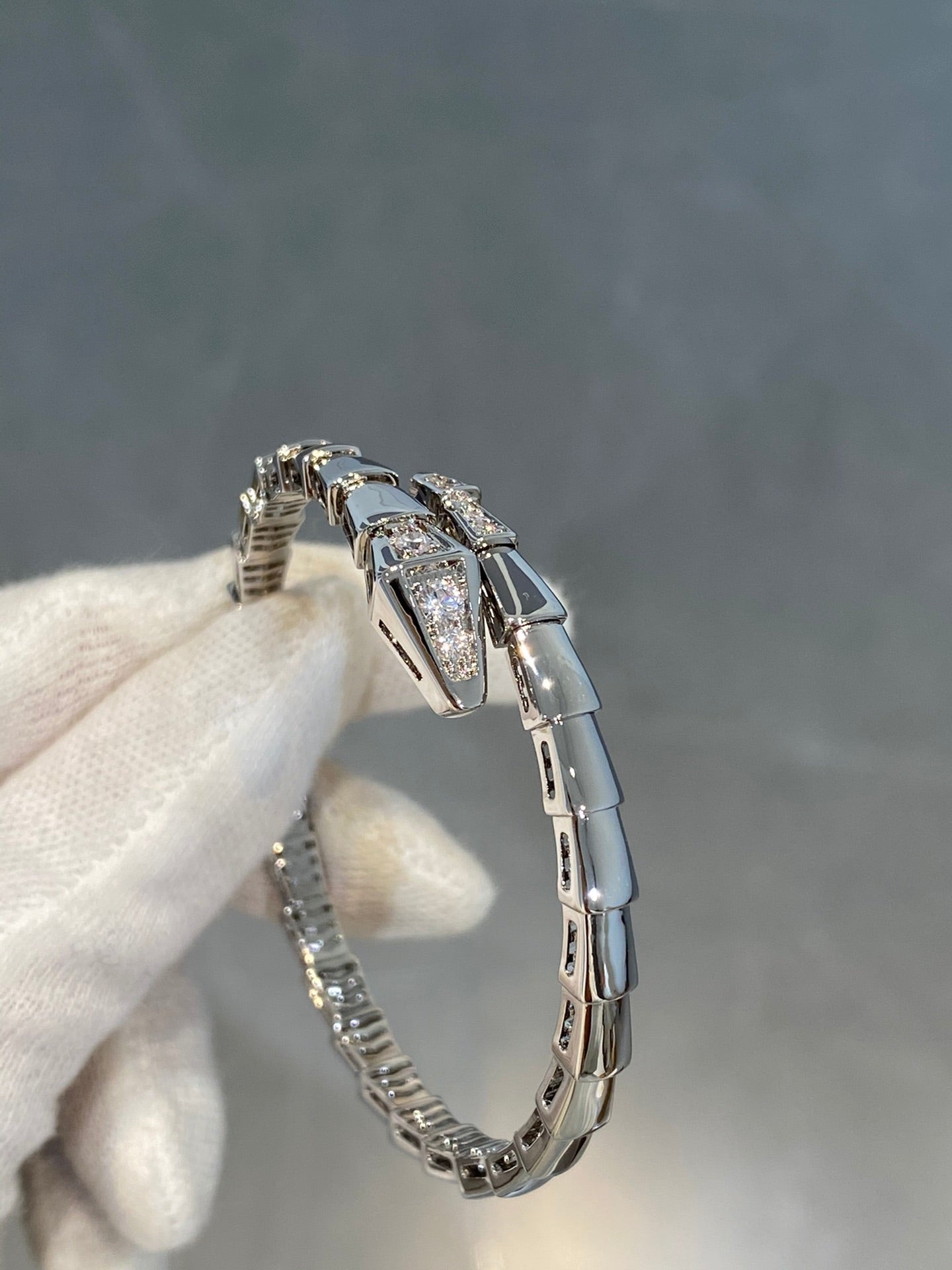 [OAK JURI]SERPENTI BRACELET DIAMONDS SILVER