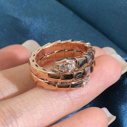 [OAK JURI]SERPENTS DOUBLE ROW DIAMOND RING