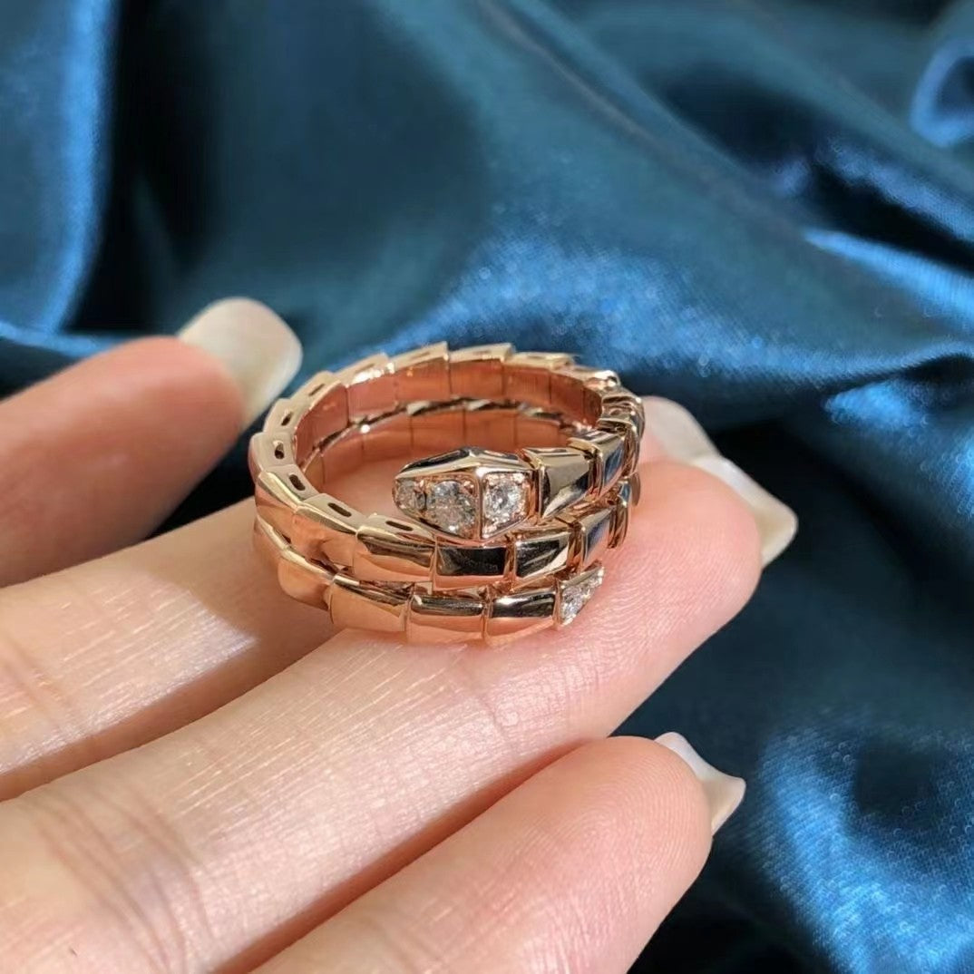 [OAK JURI]SERPENTS DOUBLE ROW DIAMOND RING
