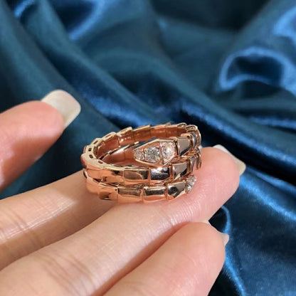 [OAK JURI]SERPENTS DOUBLE ROW DIAMOND RING