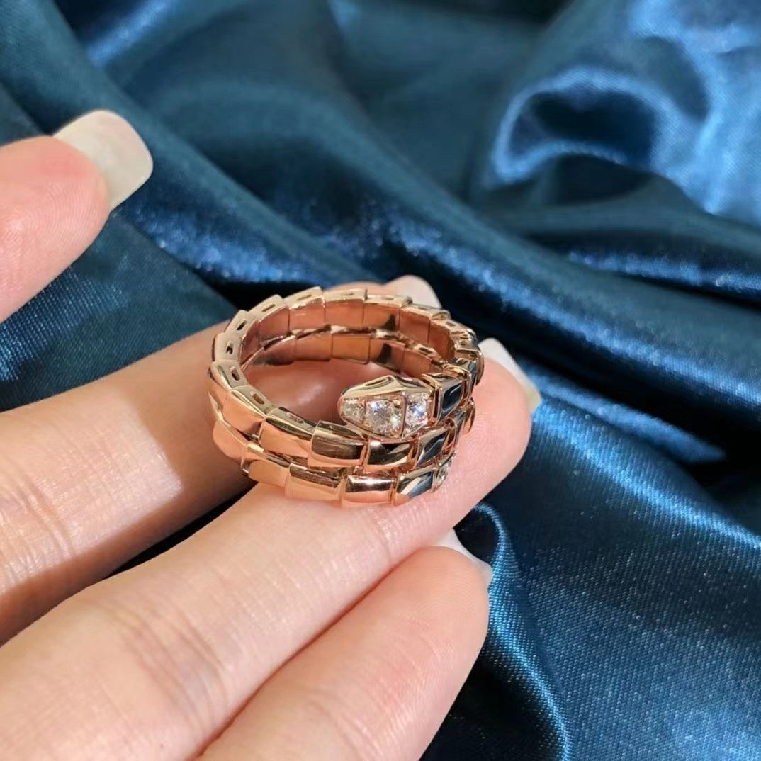 [OAK JURI]SERPENTS DOUBLE ROW DIAMOND RING