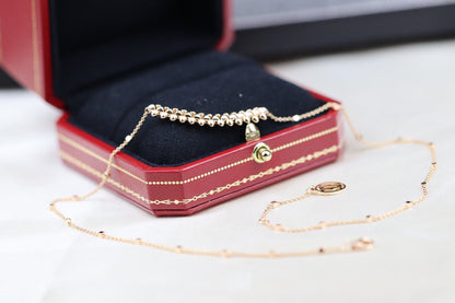 [OAK JURI]CLASH PINK GOLD NECKLACE