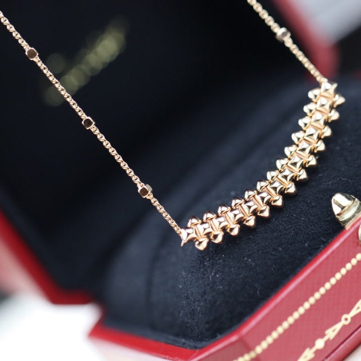 [OAK JURI]CLASH PINK GOLD NECKLACE