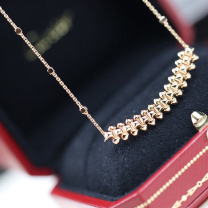 [OAK JURI]CLASH PINK GOLD NECKLACE
