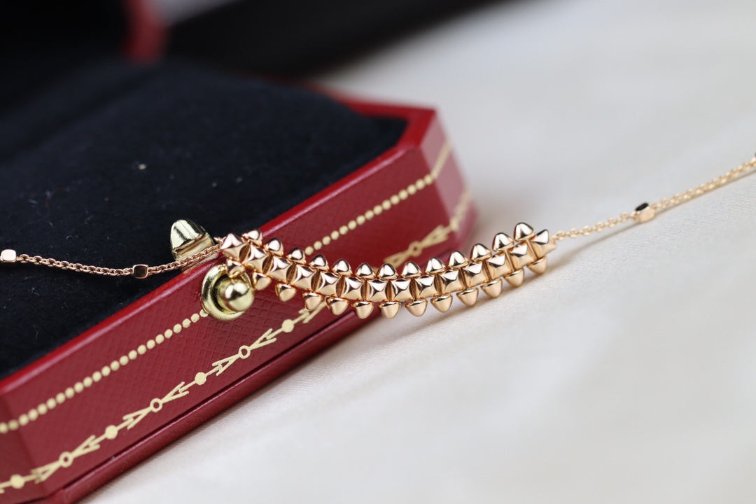 [OAK JURI]CLASH PINK GOLD NECKLACE