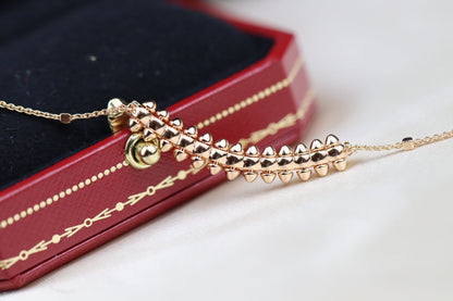 [OAK JURI]CLASH PINK GOLD NECKLACE