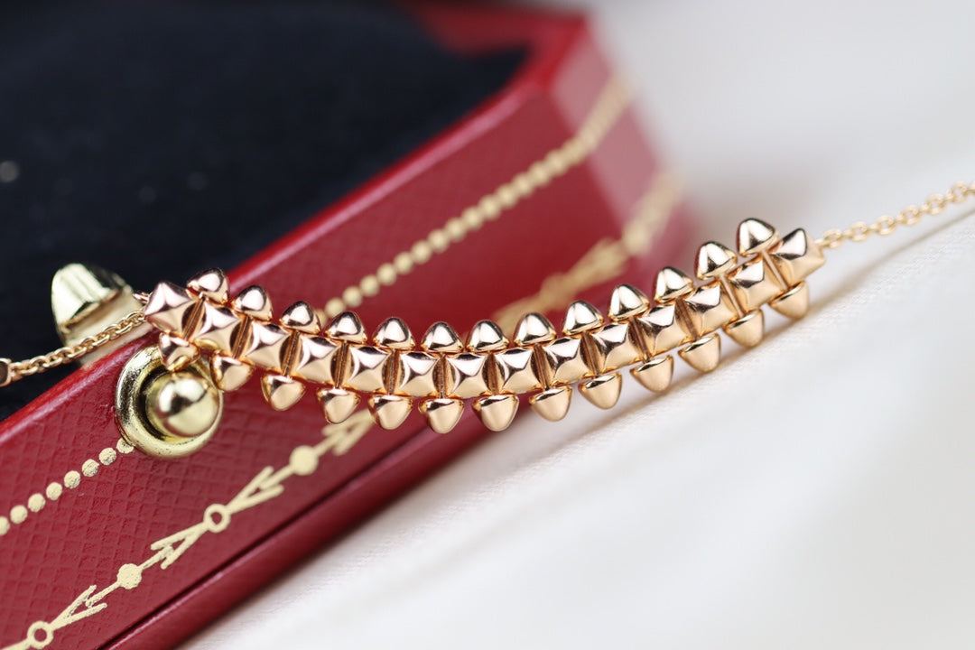 [OAK JURI]CLASH PINK GOLD NECKLACE