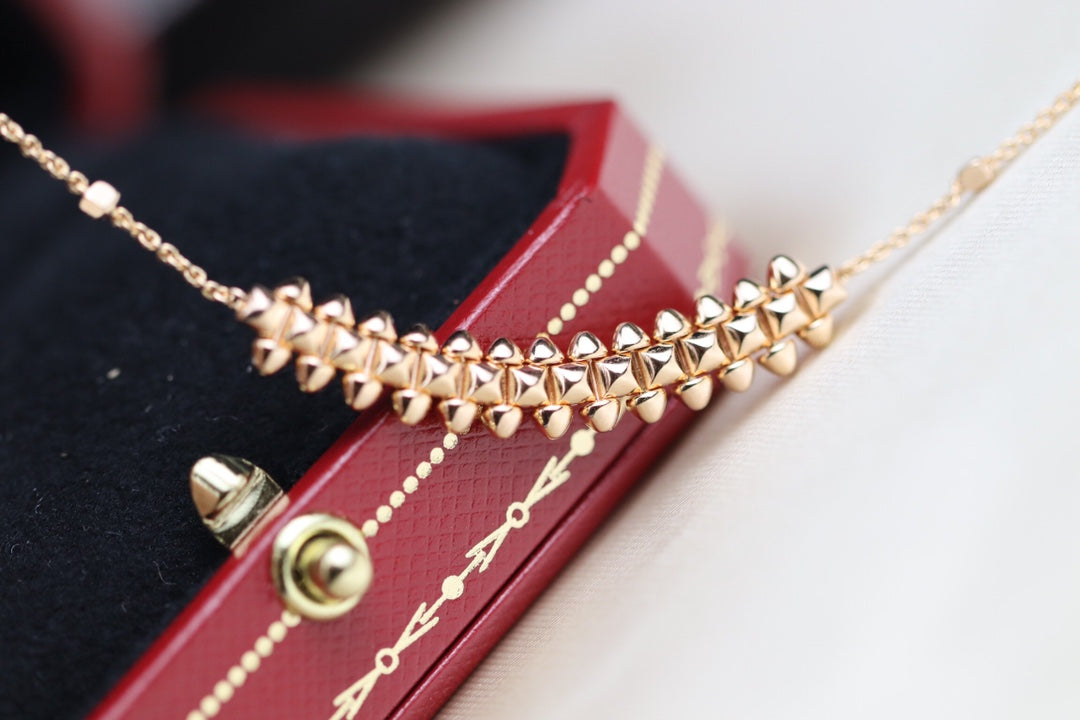 [OAK JURI]CLASH PINK GOLD NECKLACE