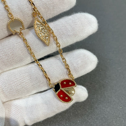 [OAK JURI]LUCKY SPRING 15 MOTIFS GOLD NECKLACE