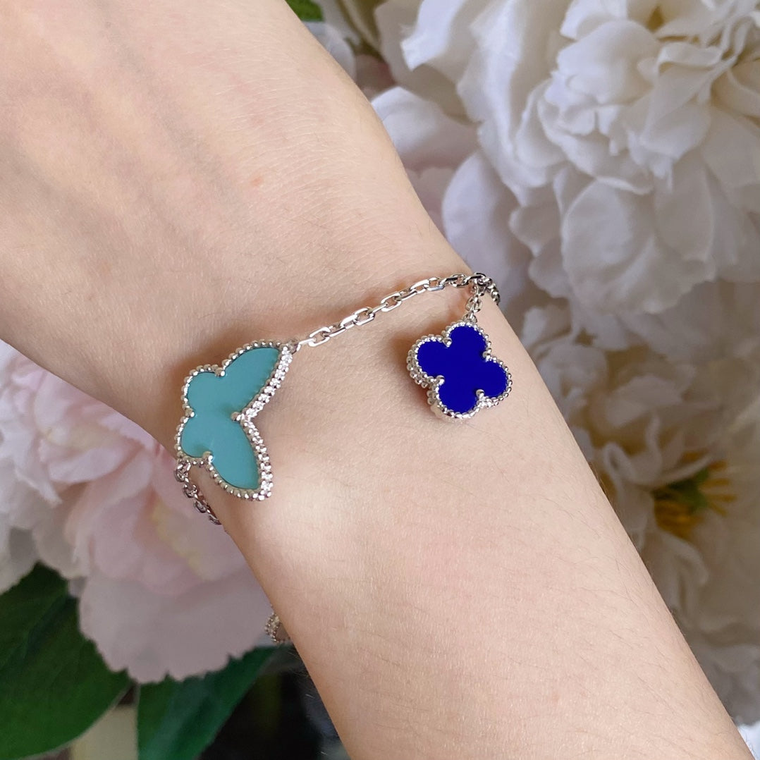 [OAK JURI]LUCKY SPRING SILVER BRACELET 4 MOTIF