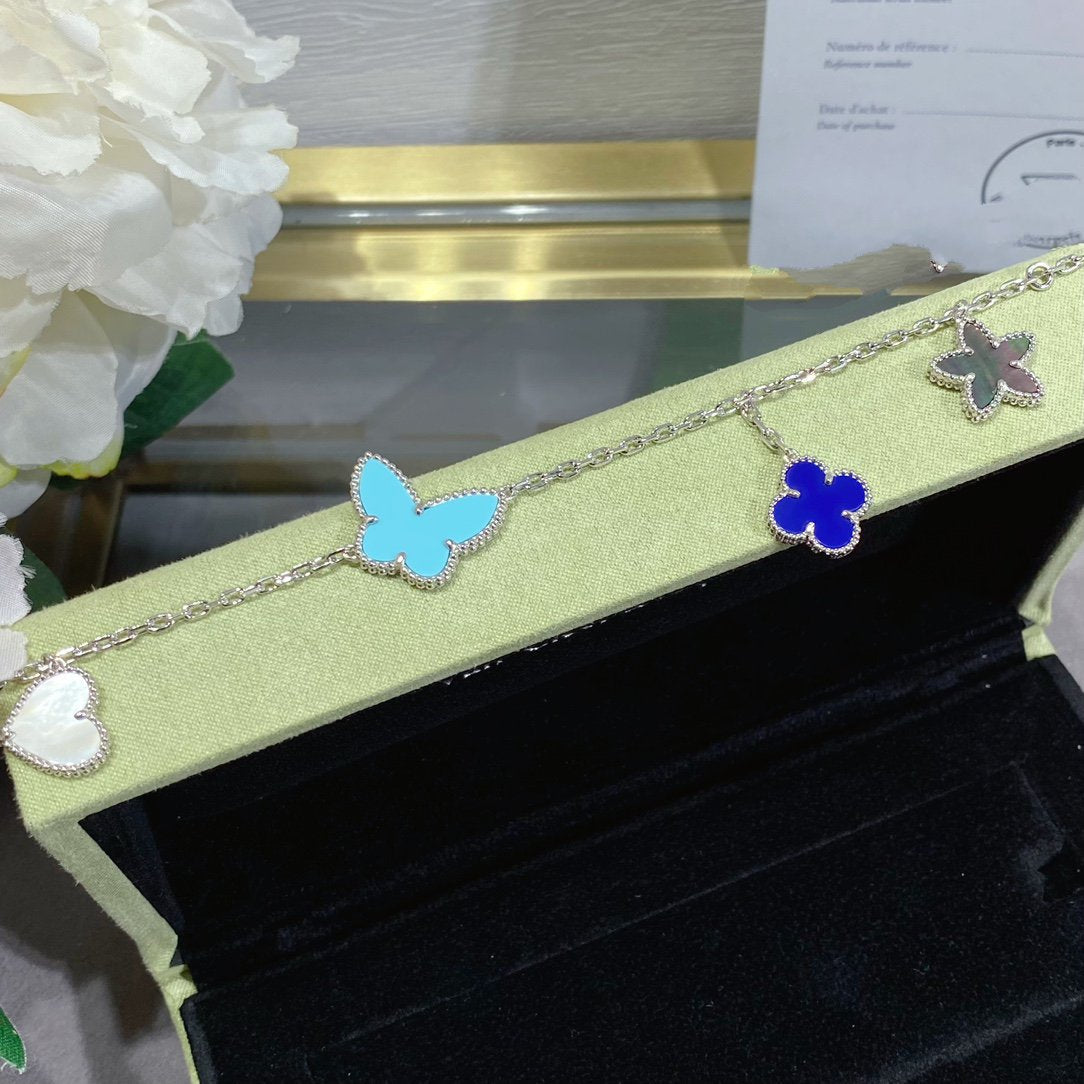 [OAK JURI]LUCKY SPRING SILVER BRACELET 4 MOTIF