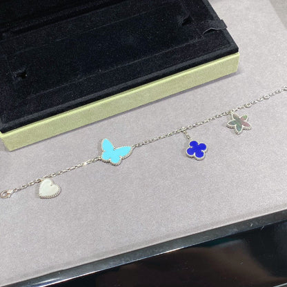 [OAK JURI]LUCKY SPRING SILVER BRACELET 4 MOTIF