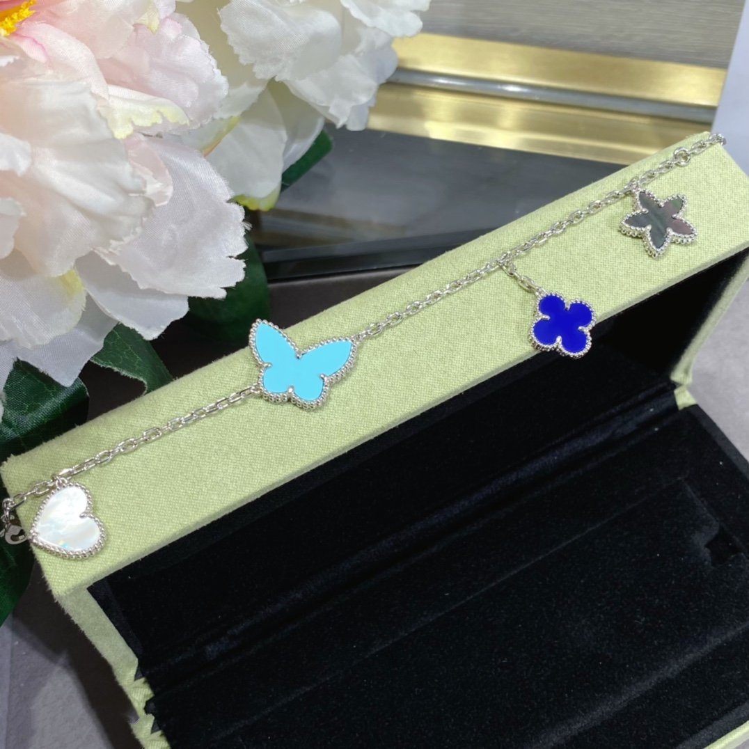 [OAK JURI]LUCKY SPRING SILVER BRACELET 4 MOTIF