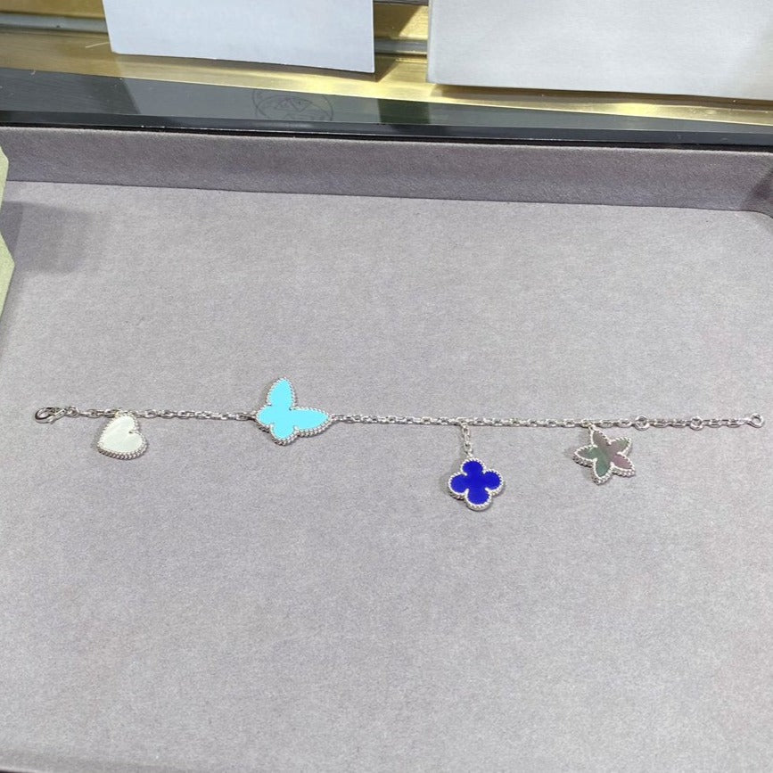 [OAK JURI]LUCKY SPRING SILVER BRACELET 4 MOTIF