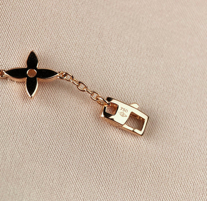 [OAK JURI]STAR AND SUN 7 MOTIFS GOLD BRACELET