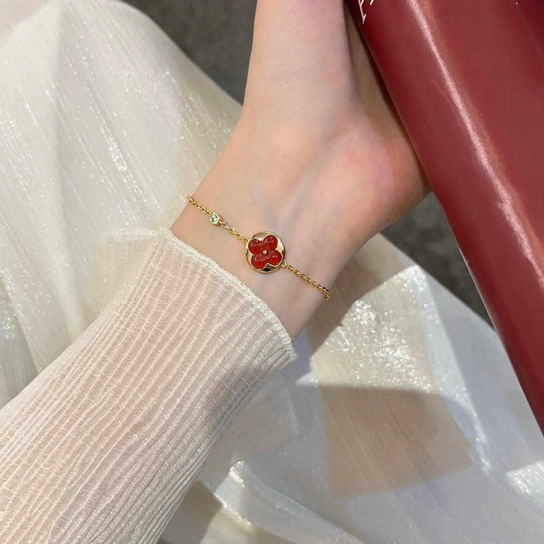 [OAK JURI]SUN PEDANT CARNELIAN BRACELET